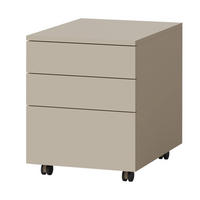ROLLCONTAINER Largo mit 3 Schubladen, Push-to-Open, 40 cm, Kaschmir - Kaschmir, Holzwerkstoff (40/51/50cm) - Beautysofa
