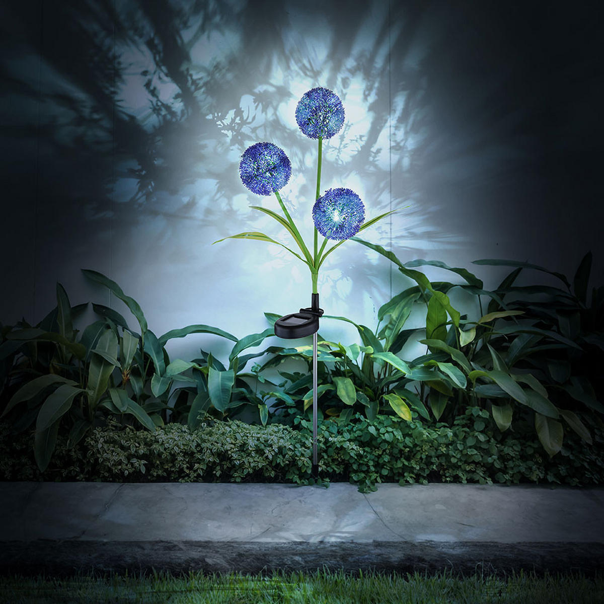 LED AUSSENLEUCHTE Edelstahl Bunt - Multicolor, Metall (23/23/75cm) - Globo Lighting