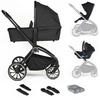 KOMBIKINDERWAGEN Harmony 3in1, schwarz - Schwarz, Metall (59/97cm) - BabyGo