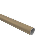 RUNDROHR 120 cm, 16 mm Ø Gold-farbig matt - Goldfarben, Metall (120cm) - INTERDECO