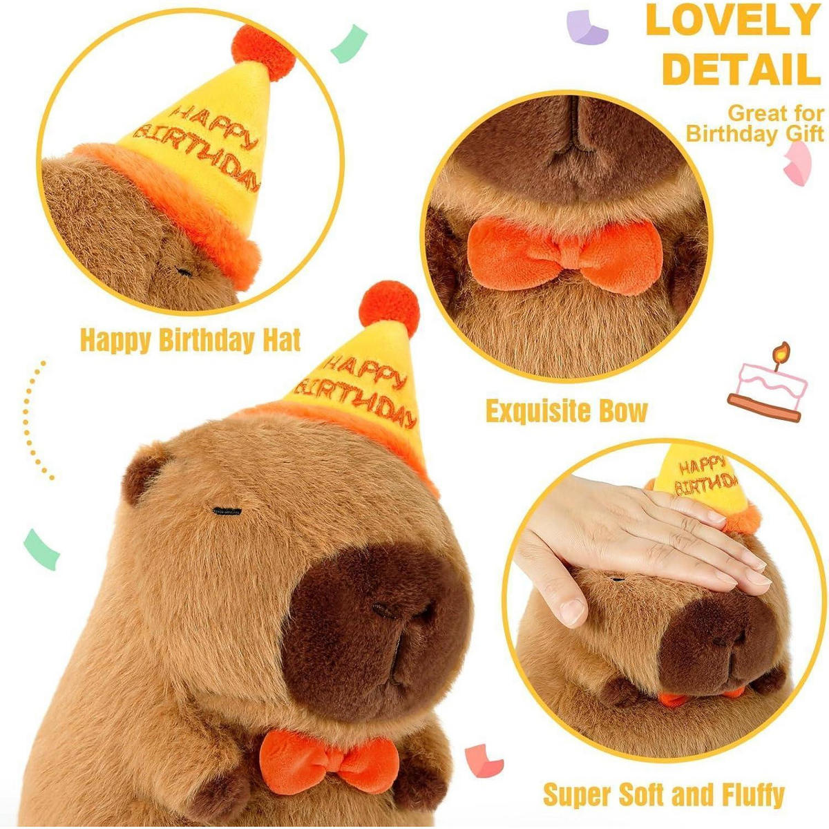 STOFFTIER Capybara 35 cm - Braun, Textil (25/35cm)