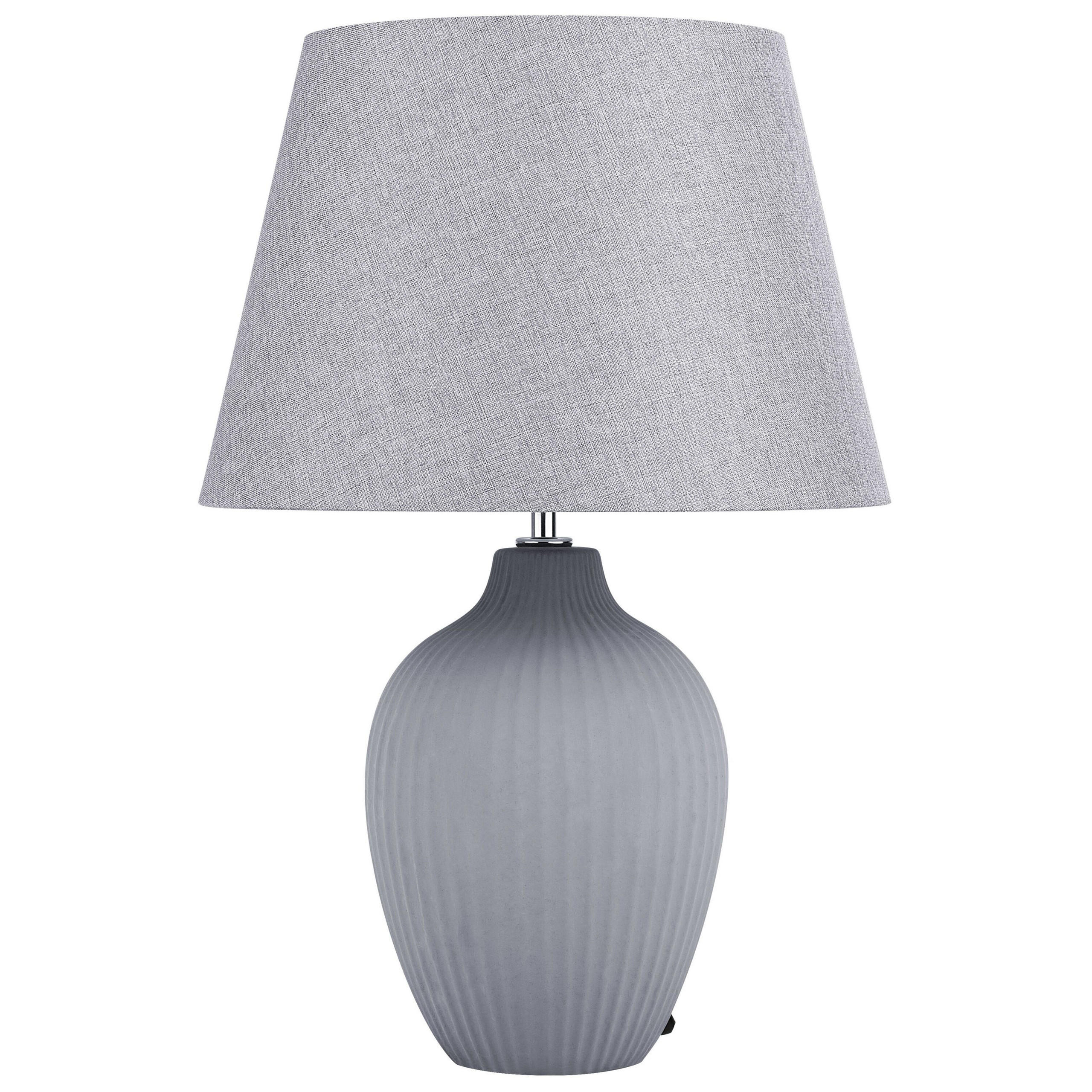 TISCHLAMPE Fergus 33/33/52 cm - Grau, Keramik (33/33/52cm) - Beliani