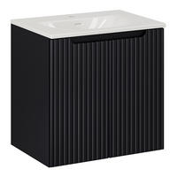 WASCHTISCH Newport-56 - Schwarz, Holzwerkstoff (61/59/40cm) - Lomado