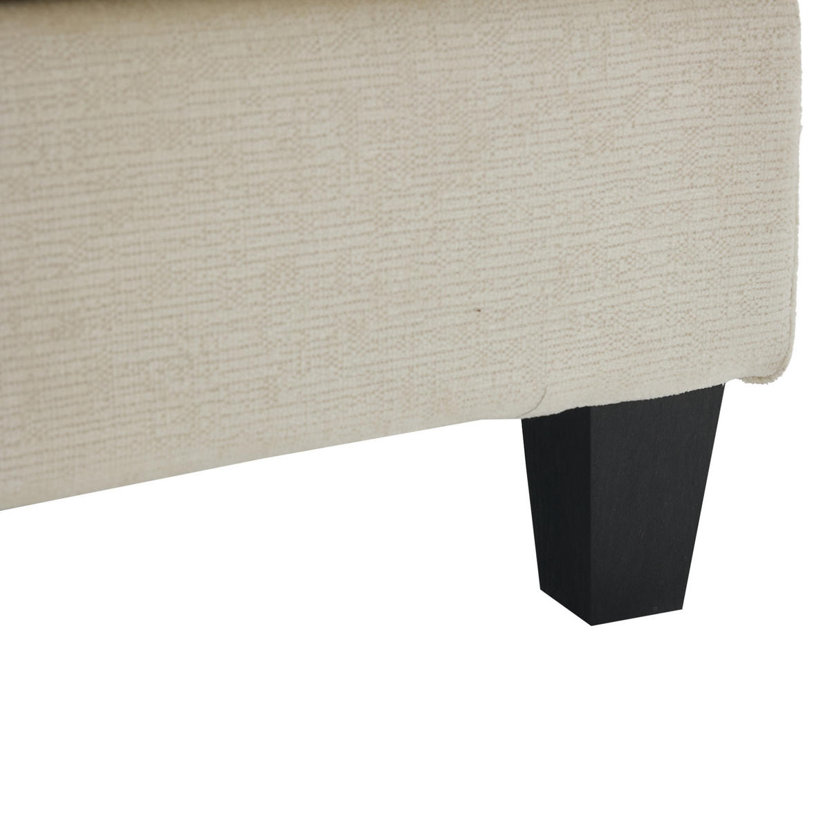 ECKSOFA aus Stoff 194x118x81 cm in Beige mit Schlaffunktion - Beige, Textil (118/81/194cm) - Modfu