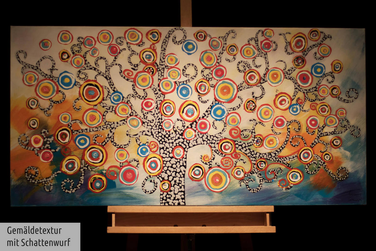 ÖLGEMÄLDE 120/60 cm - Multicolor, Holz/Textil (120/60cm) - KUNSTLOFT