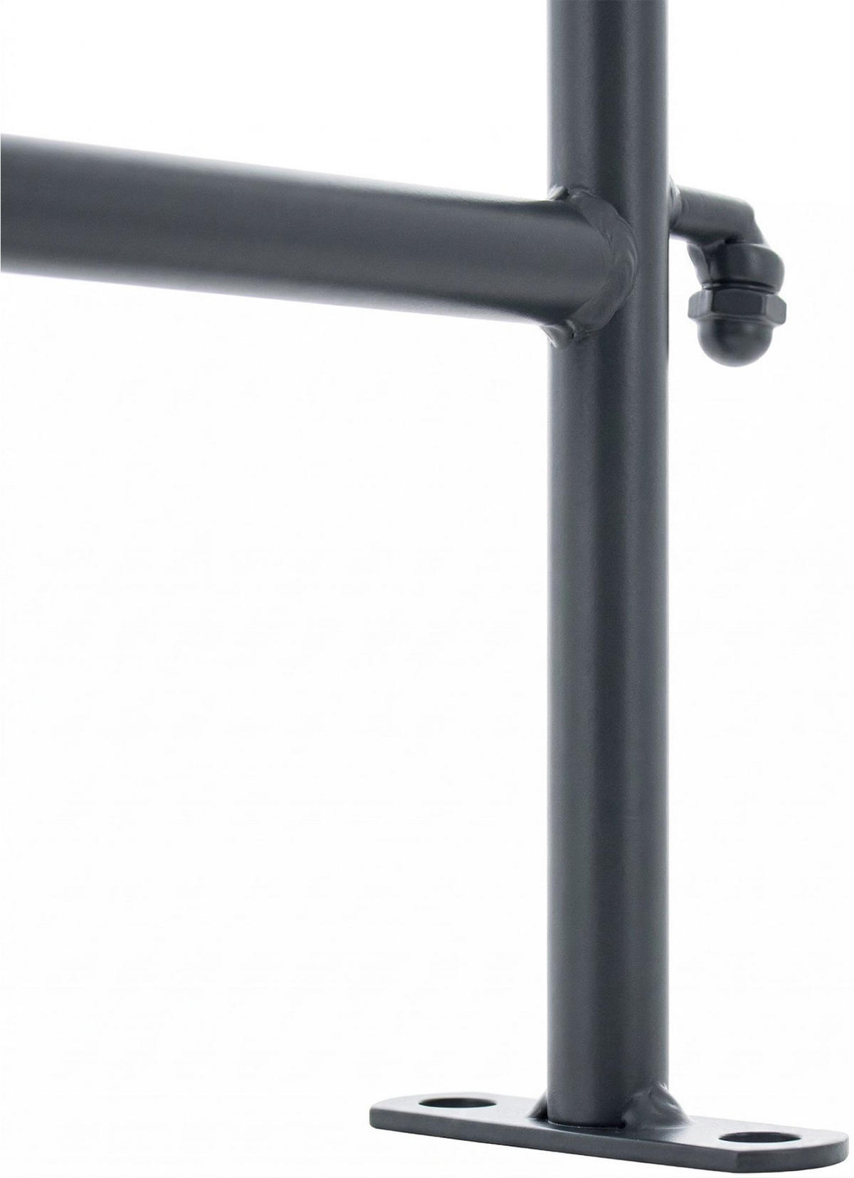 GARTENZAUN Metall Anthrazit - Anthrazit, Metall (124/116cm) - CLP
