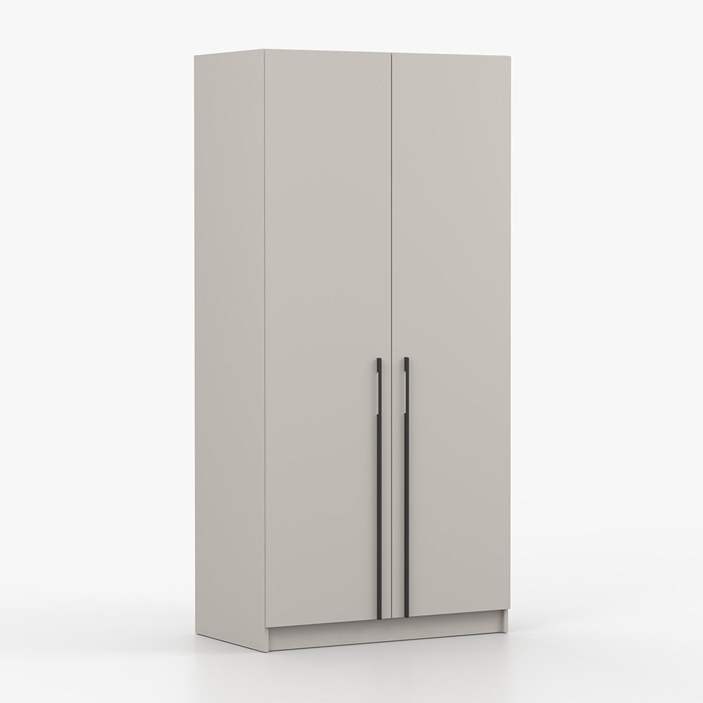 imoebel24 Drehtürenschrank Kaschmir 100x210x55 cm