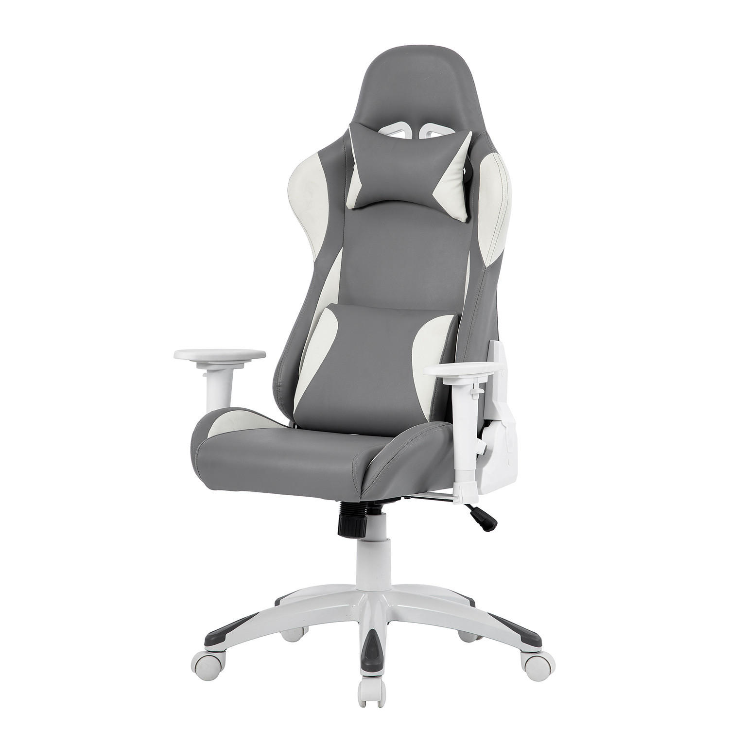 GAMING CHAIR - Kunstleder - Grau, Kunststoff (66/134/59cm) - home24