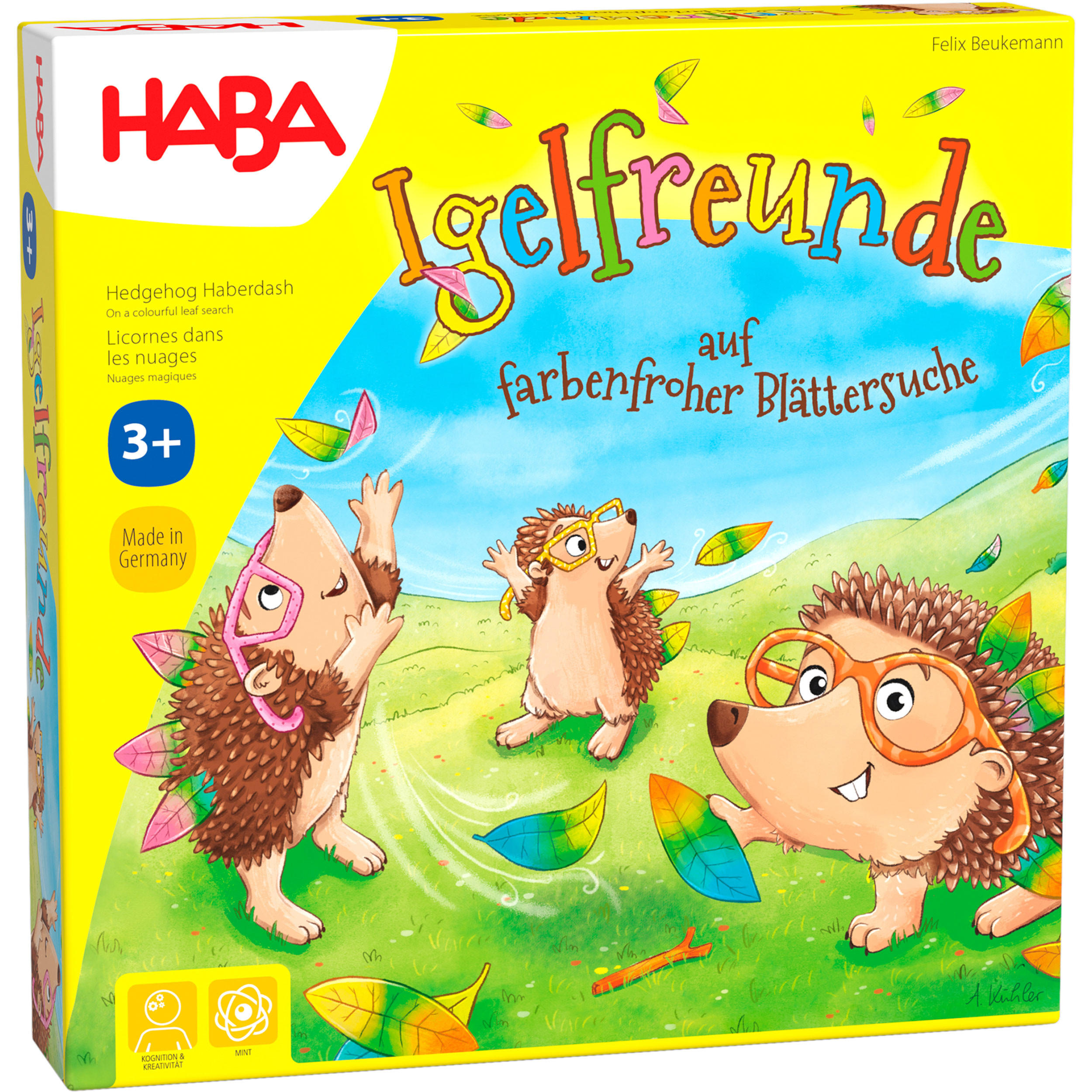 MEMOSPIEL Igelfreunde - Auf farbenfroher Blättersuche, ab 3 Jahren - Multicolor, Naturmaterialien (22/22cm)