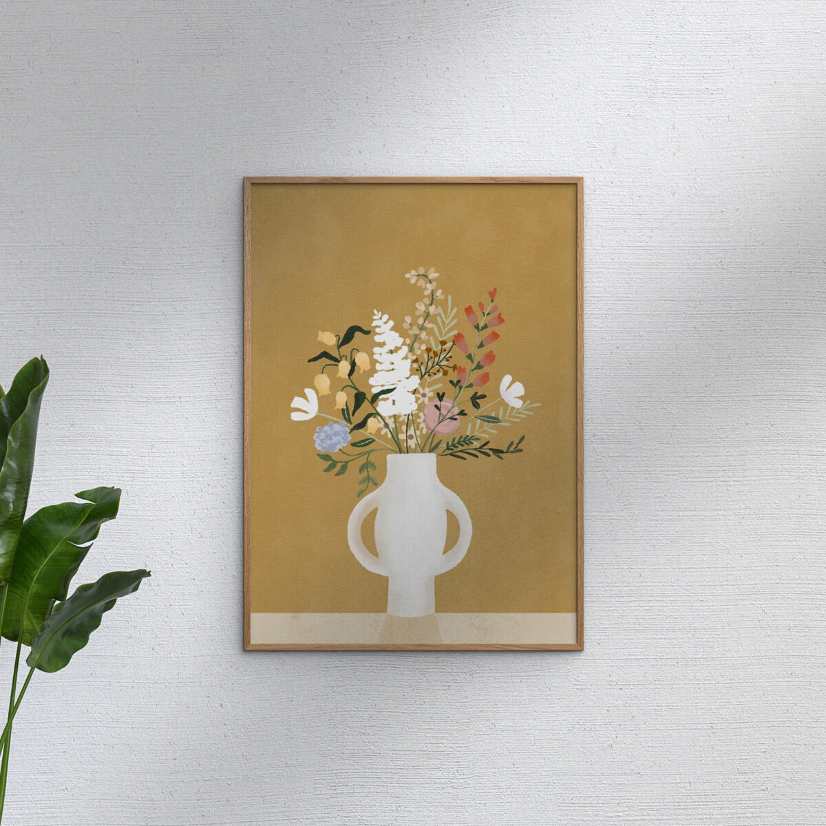 POSTER mit Rahmen Goed Blauw - Autumn Bouquet - Eichefarben/Braun, Holz/Papier (30/40cm) - Poster&Frame