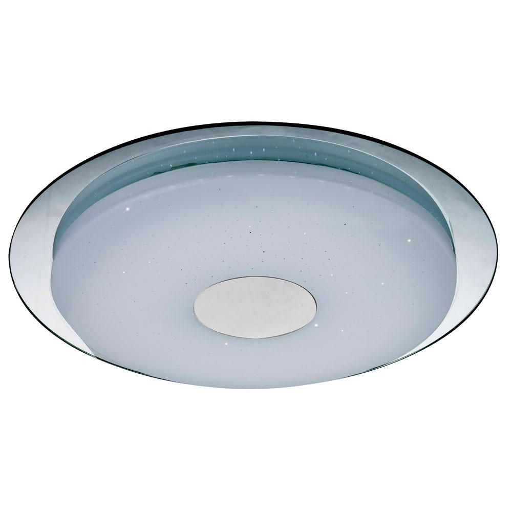 LED DECKENLEUCHTE Acryl Weiß Opal - Weiß, Metall (45/45/5cm) - Globo Lighting