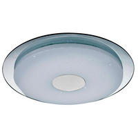 LED DECKENLEUCHTE Acryl Weiß Opal - Weiß, Metall (45/45/5cm) - Globo Lighting