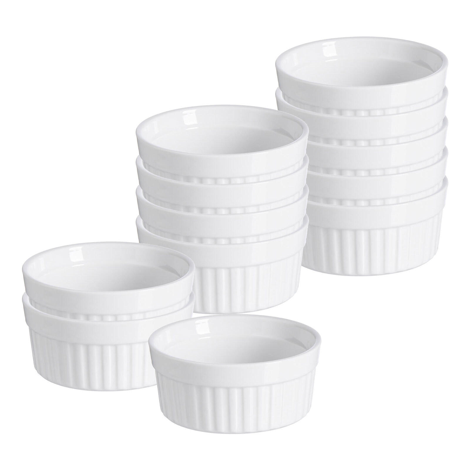 AUFLAUFFORMEN Bianco weiß ø 11 cm 12er Set - Weiß, Keramik (11cm) - Ritzenhoff Breker