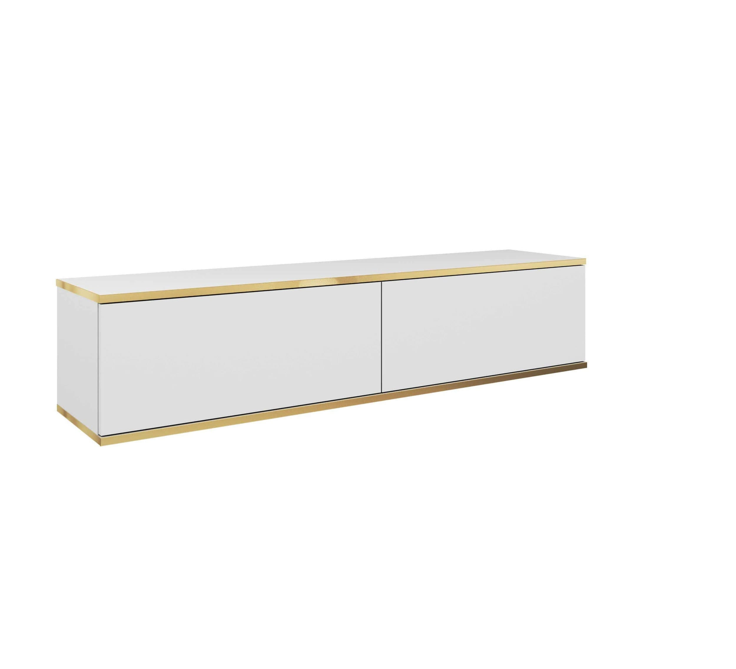 HÄNGELOWBOARD - Dayn RTV-135 - Weiß - Weiß, Holzwerkstoff (135/30/32cm)