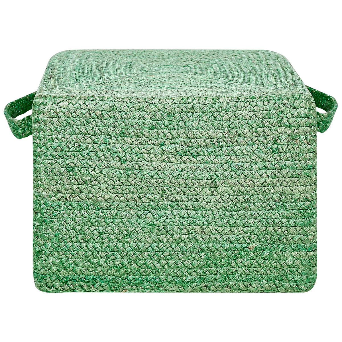 POUF Dhadar 45/45/30 cm - Grün, Naturmaterialien (45/30/45cm) - Beliani