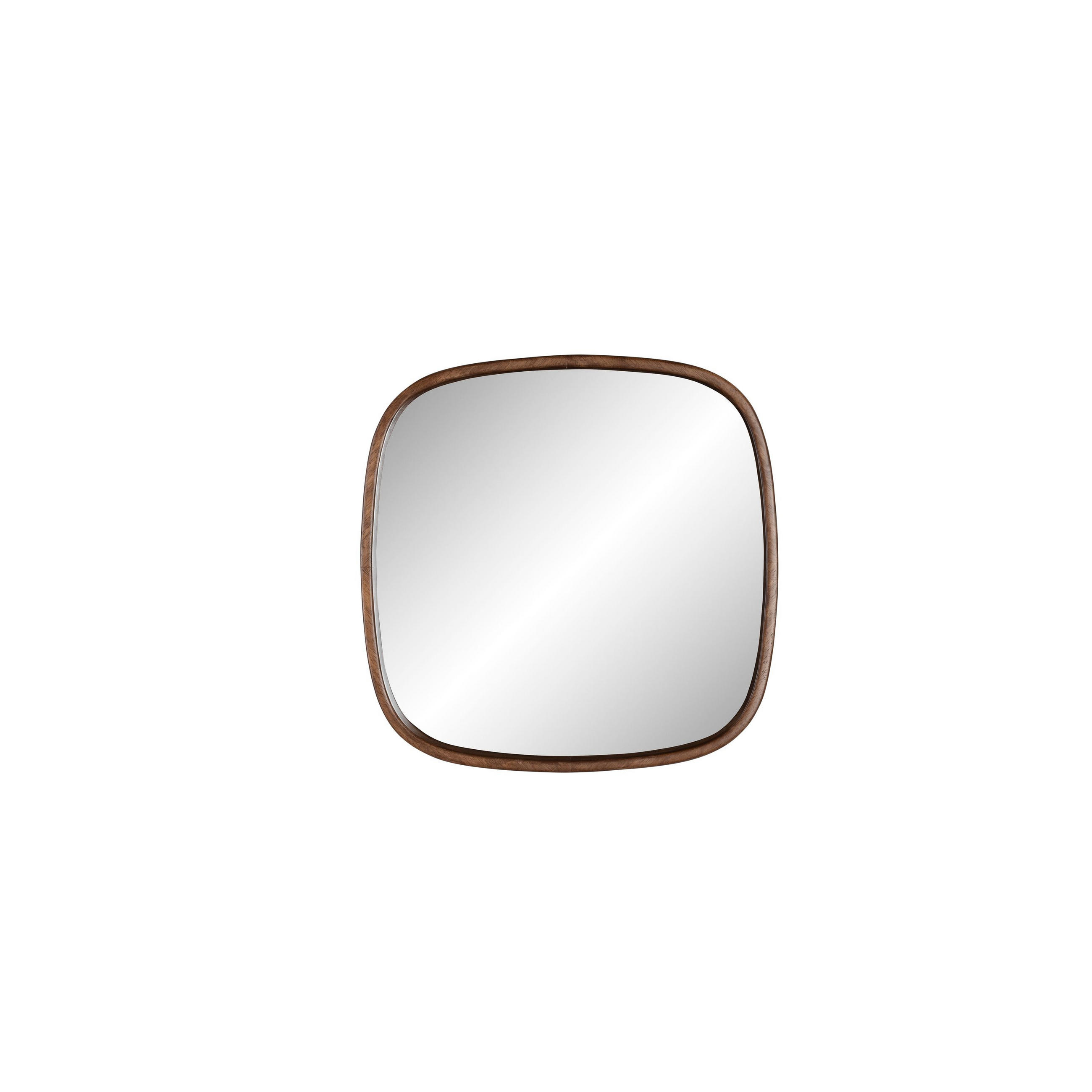 WANDSPIEGEL Nyko Spiegel/ Quadratisch 50x50 cm Braun - Beige, Holz (50/50/5cm) - Housecraft Living