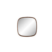 WANDSPIEGEL Nyko Spiegel/ Quadratisch 50x50 cm Braun - Beige, Holz (50/50/5cm) - Housecraft Living