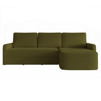ECKSOFA CERIS mit Schlaffunktion und Bettkasten Olivgrün - Olivgrün, Holzwerkstoff/Kunststoff (250/160cm) - Idohome