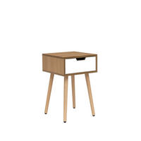 NACHTTISCH MIT 1 SCHUBLADE Niem Natürlich 34 cm x 51 cm - Naturfarben, Holzwerkstoff (34/51/34cm) - Klast Home