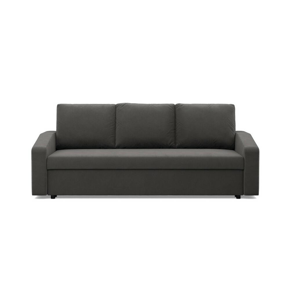 SOFA Neo mit abgeschrägter Armlehnen grau - Grau, Textil (220/85/92cm) - SIMKAM Furniture
