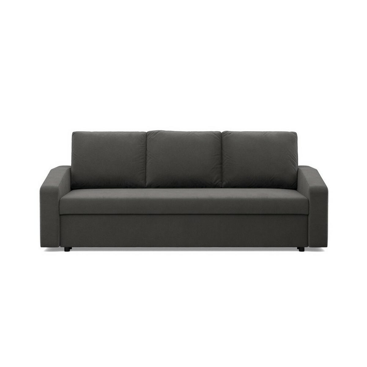 SOFA Neo mit abgeschrägter Armlehnen grau - Grau, Textil (220/85/92cm) - SIMKAM Furniture