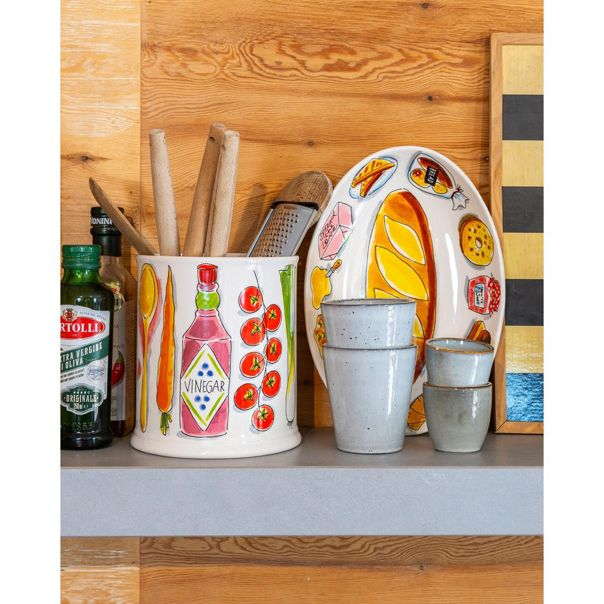 KOCHLÖFFELTOPF Kitchen in Bunt - 22,5cm - Multicolor, Keramik (16/18.2/16cm) - Blond Amsterdam