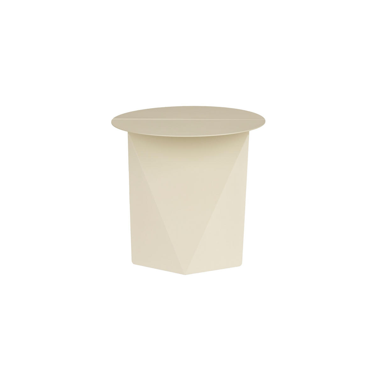 BEISTELLTISCH Foldy Beige - Beige, Metall (45/45.8/40.5cm) - Zuiver