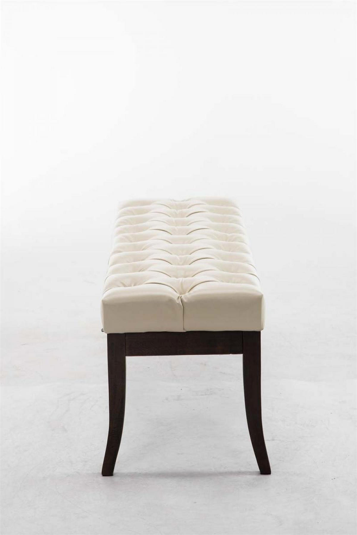 SITZBANK 120/38 cm Kunstleder Creme - Creme, Holz/Textil (120/46/38cm) - CLP