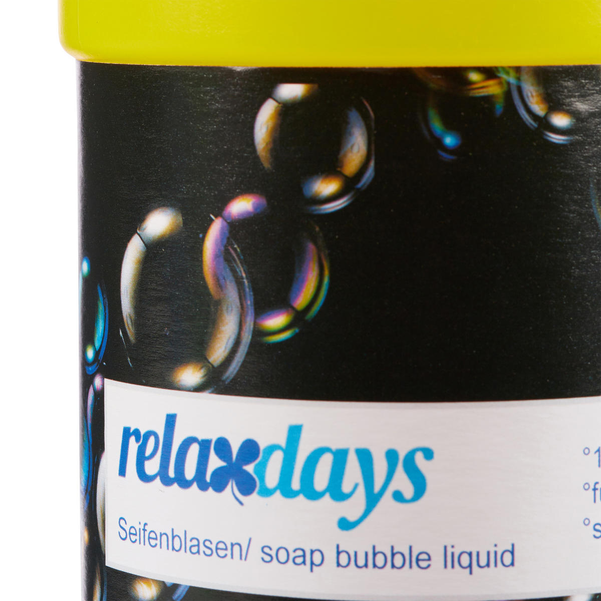 SEIFENBLASENFLÜSSIGKEIT 1l - Multicolor, Kunststoff (8/23.5/8cm) - Relaxdays