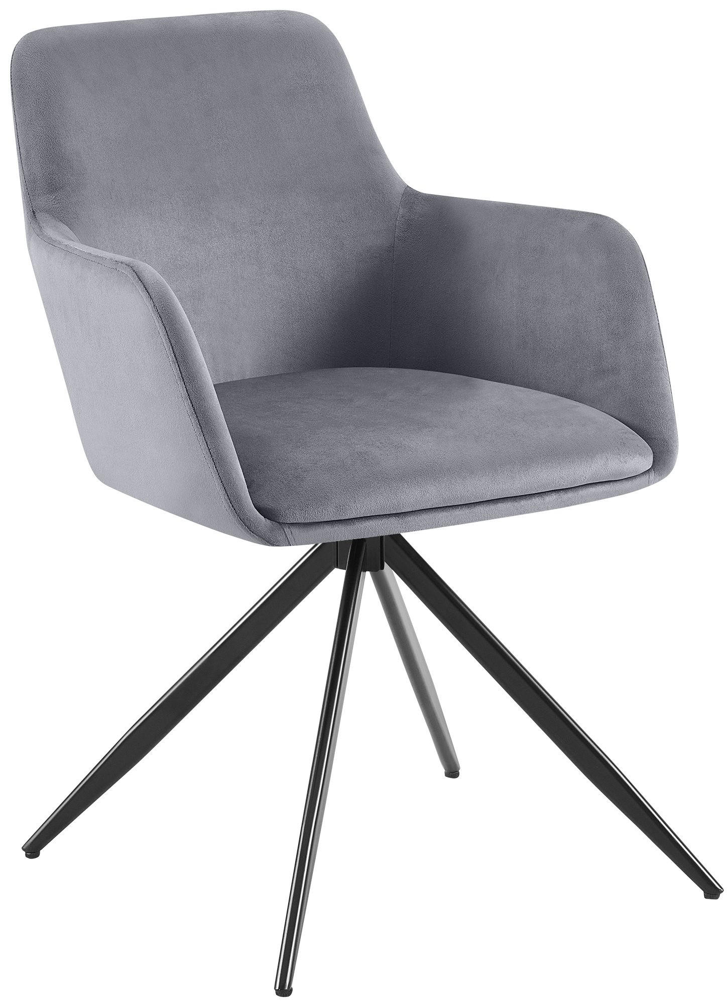 TPFLiving Esszimmerstuhl Grau 56x81x62 cm