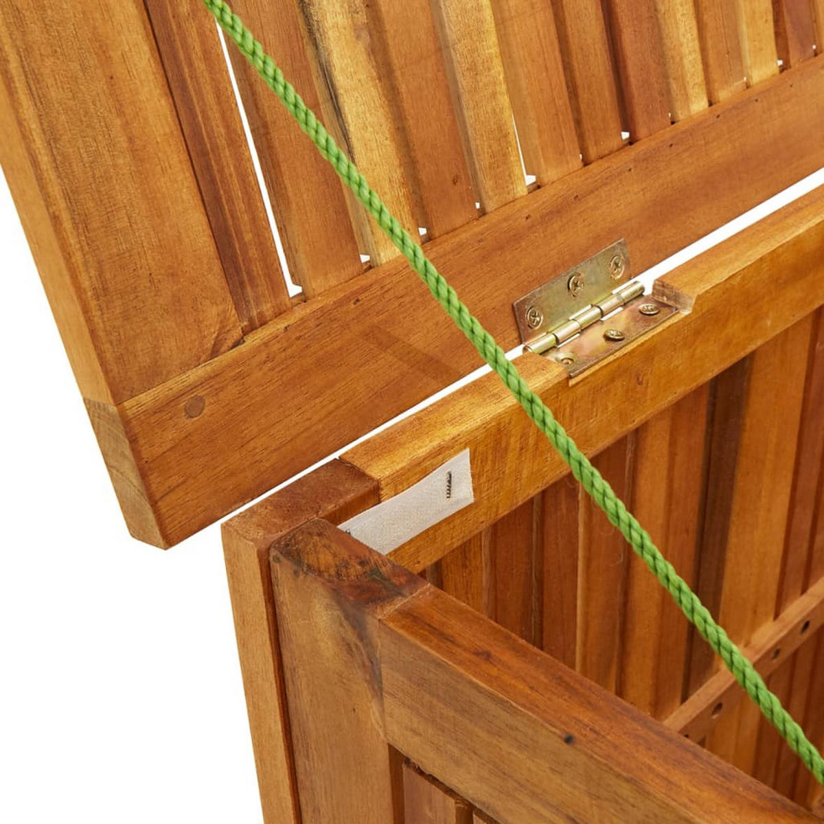 GARTEN-AUFBEWAHRUNGSBOX 113X50X58 CM MASSIVHOLZ AKAZIE - Braun, Holz (113/58/50cm) - vidaXL