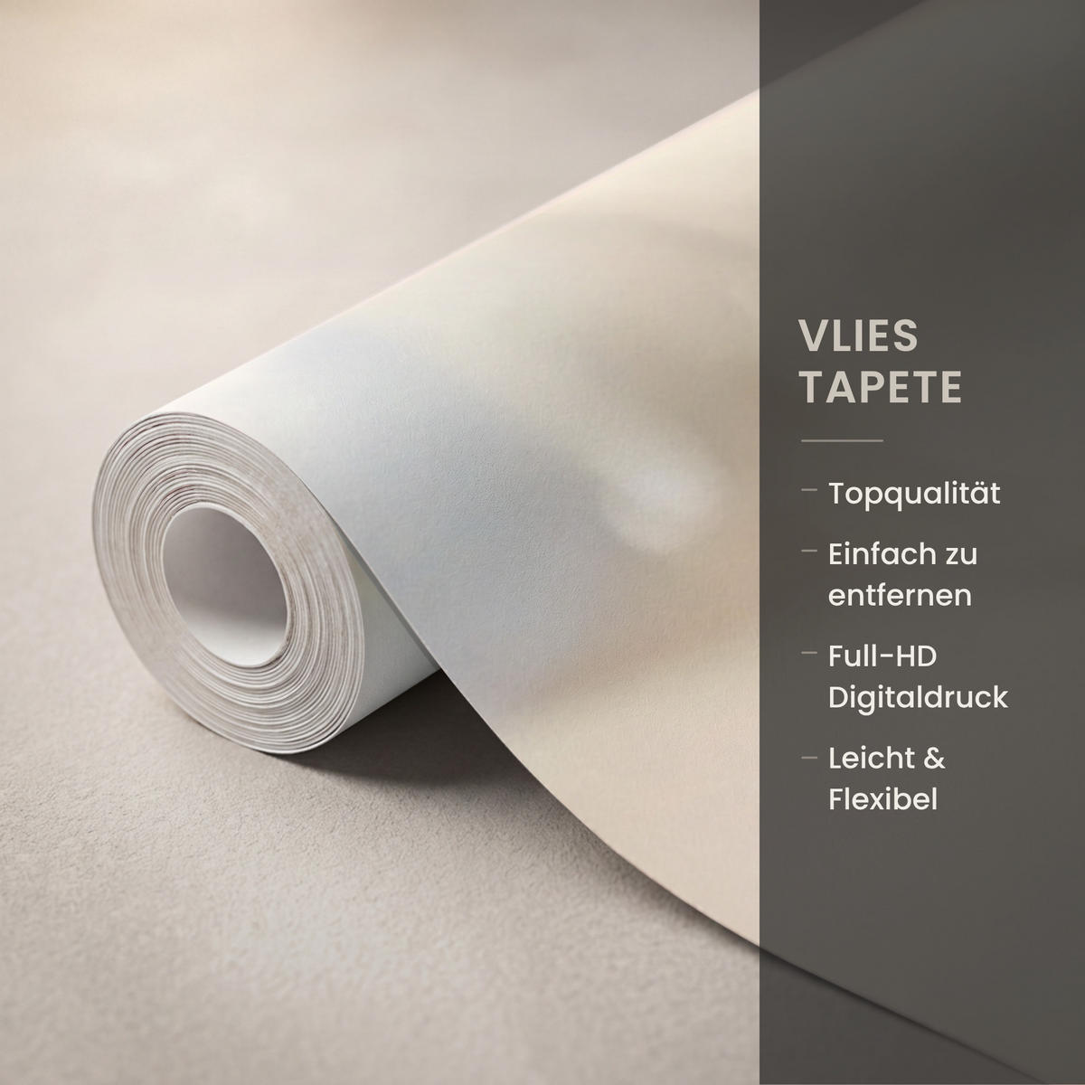 TAPETE - Wild - Blumen - Weiß - 400x280 cm - Creme, Papier (400/280cm) - OnlyWow