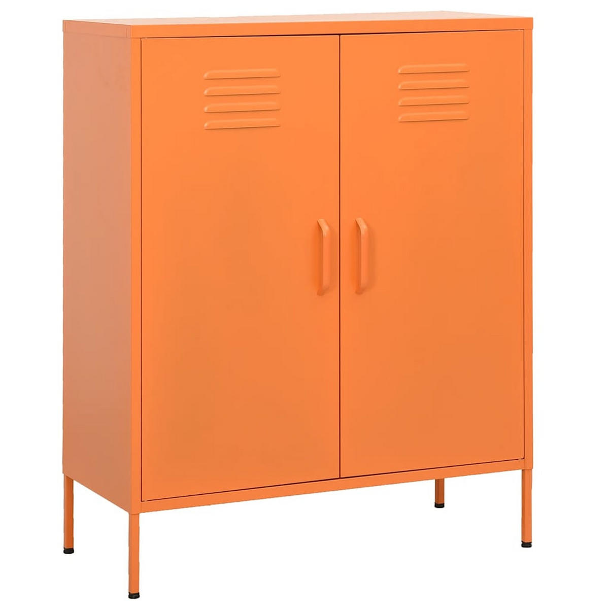 METALLSCHRANK Kevi Metall Orange 80x35x101,5 cm Stahl - Orange, Metall (80/101.5/35cm) - DELUKE