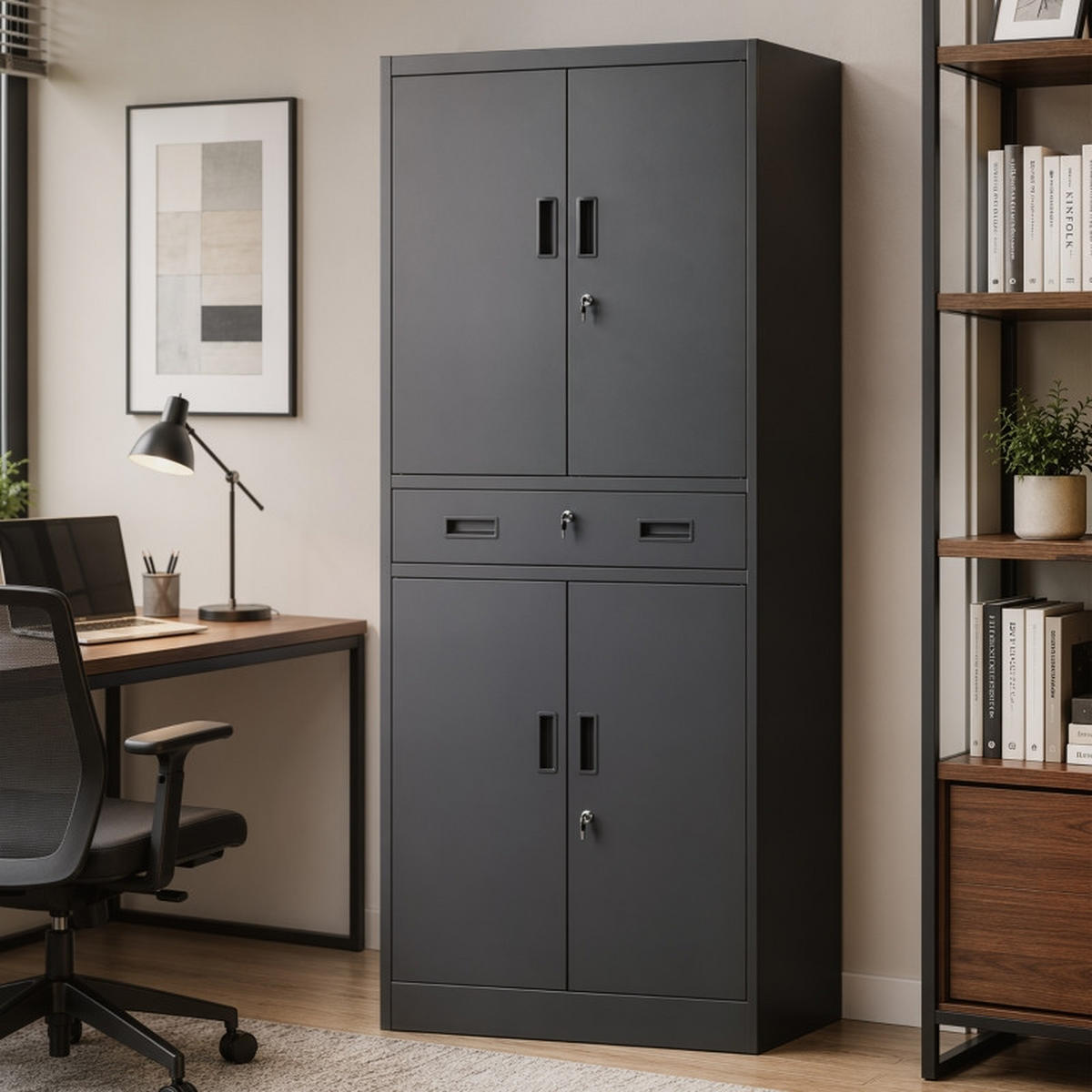 KOMBINATIONSKOFFER – 180 cm – Schwarz - Schwarz, Metall (40/180/75cm) - DCA