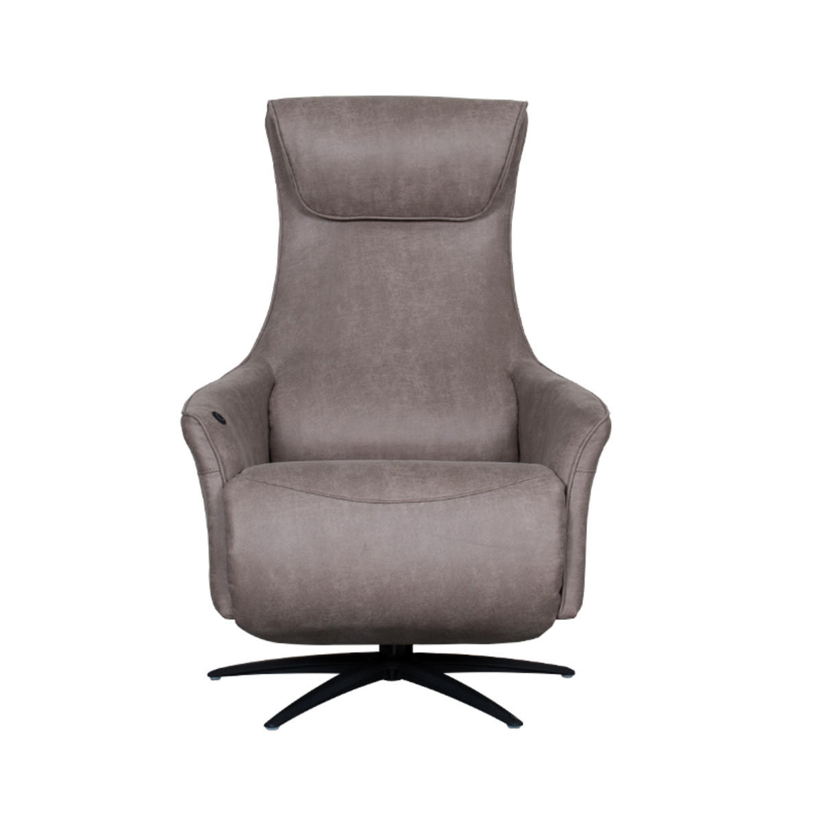 SESSEL Lund Taupe 83/74/112 cm - Taupe, Textil (74/112/83cm) - LABEL51