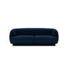 SOFA Miley aus Samt königsblau 2 Sitzplätze - Blau, Textil (90/70/180cm) - Micadoni
