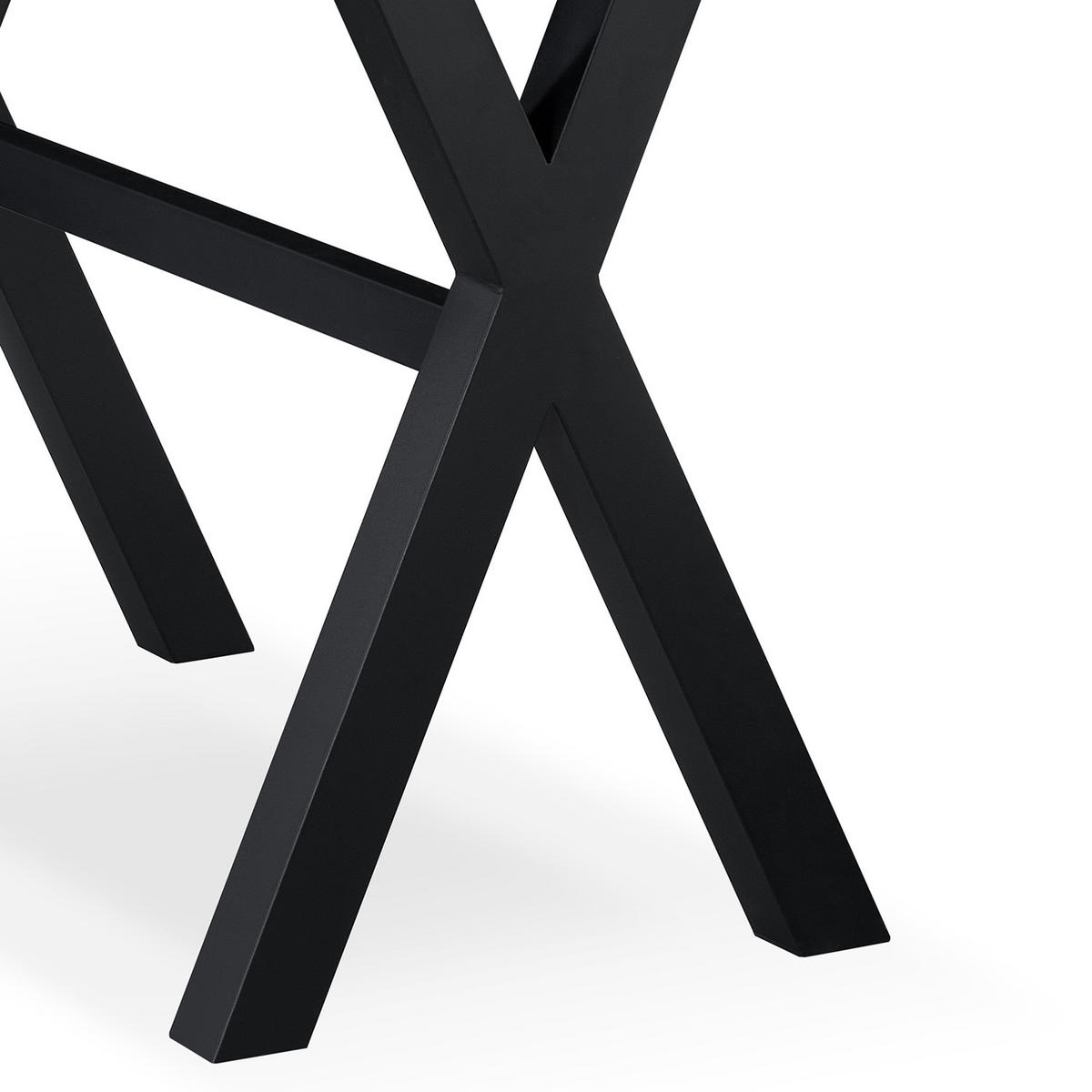 BARTISCH ARNE 120/60/105 cm - Hellbraun/Alteiche, Holzwerkstoff/Metall (60/120/105cm) - DUBI Möbel