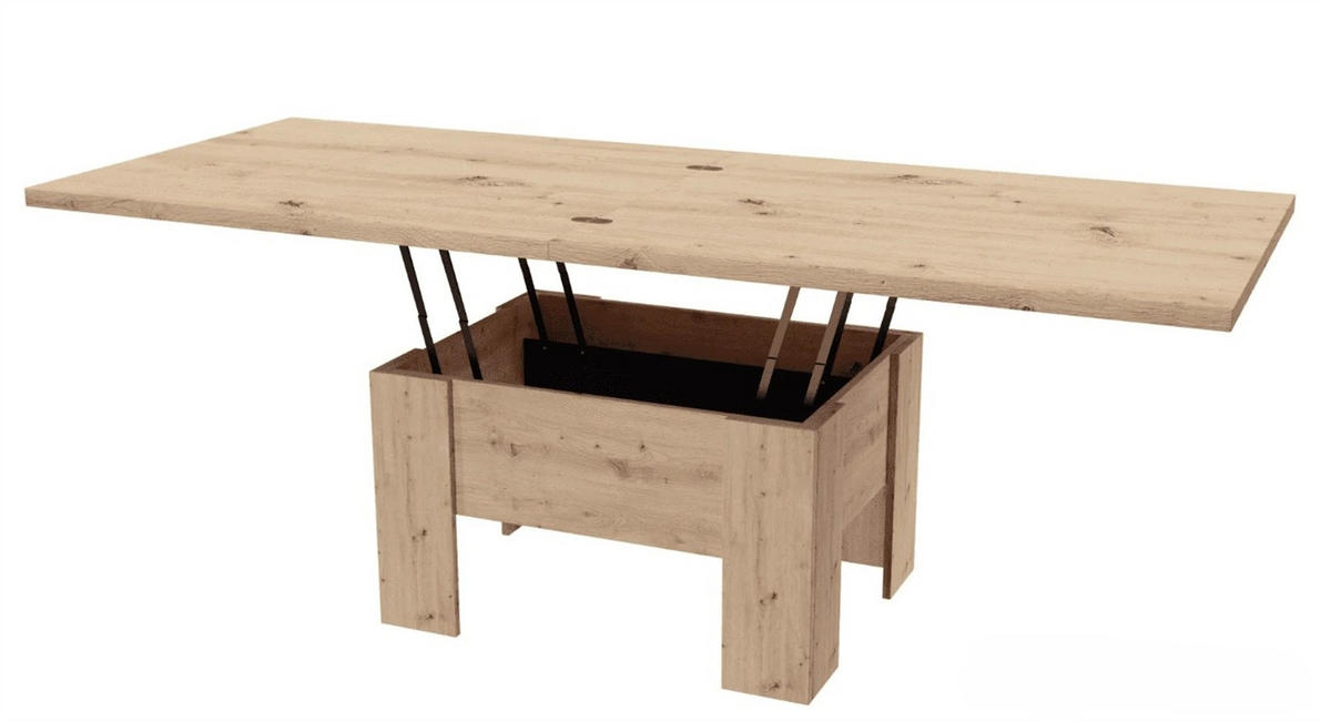 ESSTISCH ROKAR Ausziehbar 100 - 200 / 80 x 78 cm - Eichefarben/Eiche Artisan, Holz (100/80/78cm) - MASSENO