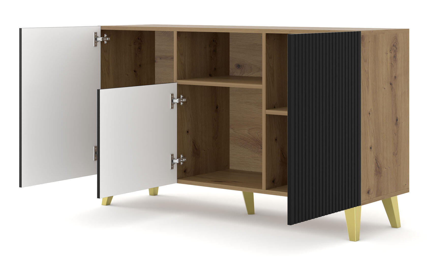 SIDEBOARD BEIGE - Beige, Holzwerkstoff (150/87/42cm) - FURNLUX