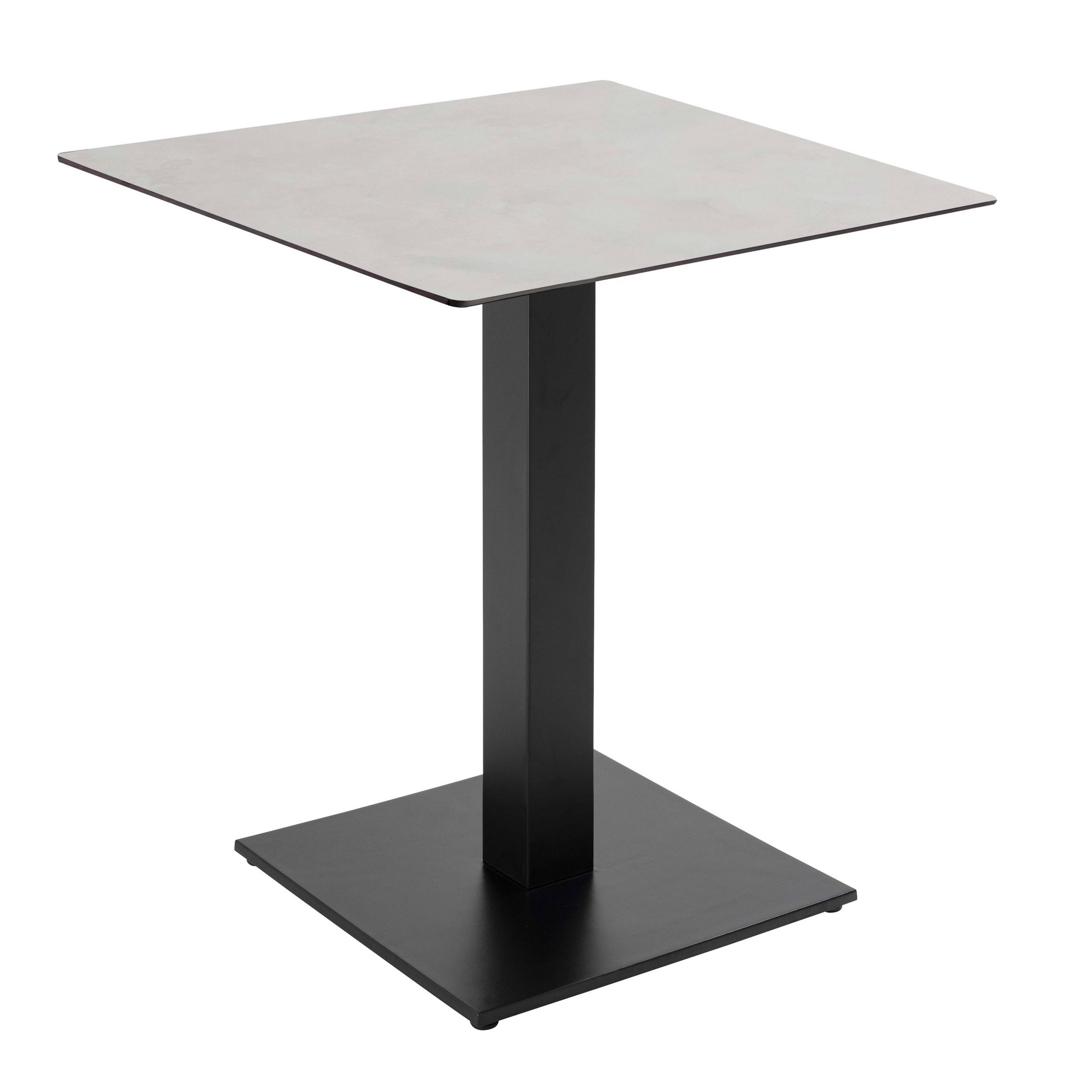 TISCH, Hellgrau - Grau, Holzwerkstoff (70/70/73cm) - Oviala