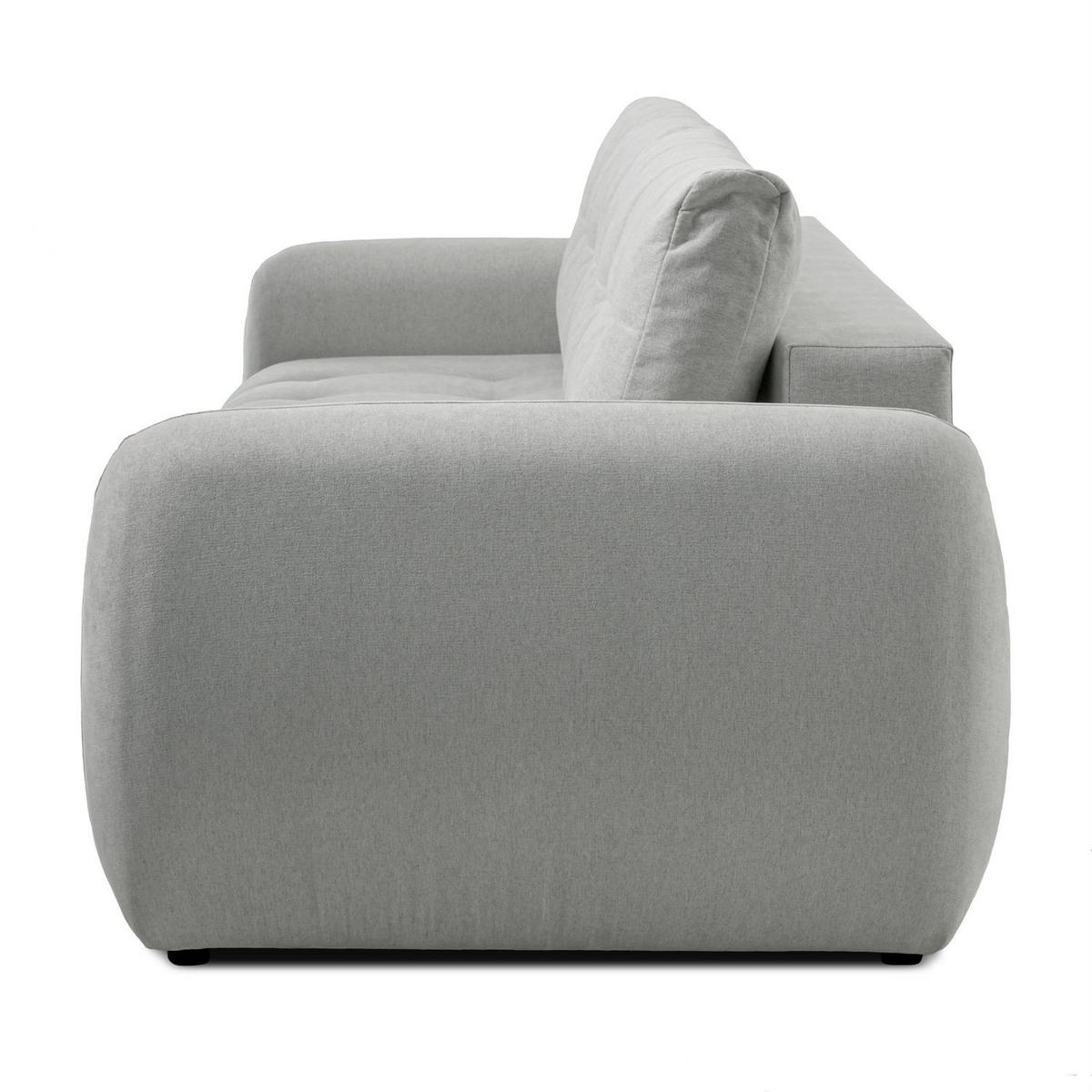 SOFA OMEGA Zweisitzer mit Schlaffunktion, Rosa 23 - Hellgrau, Textil (252/92/105cm) - Lookway