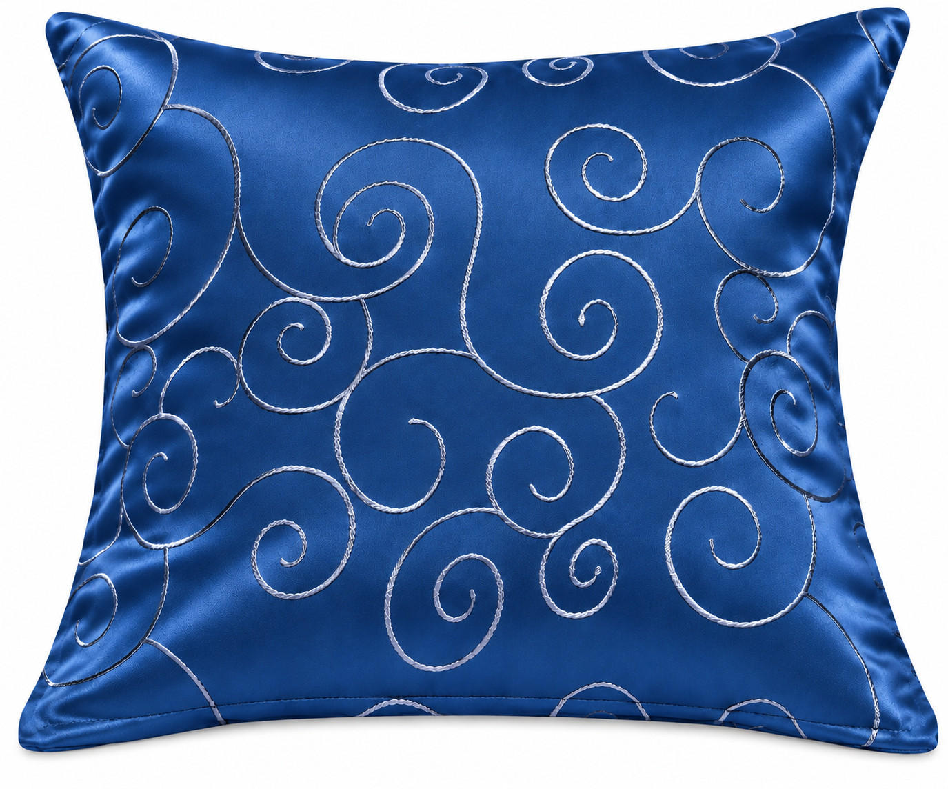 KISSENBEZUG 60/60 cm Königsblau Damast Circle - Blau, Textil (60/60cm) - TiborTex