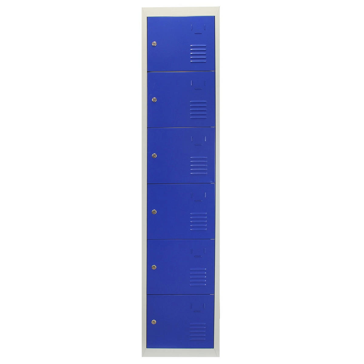 STAHLSPIND 3 x 6-türig Blau - Blau, Metall (38/180/45cm)