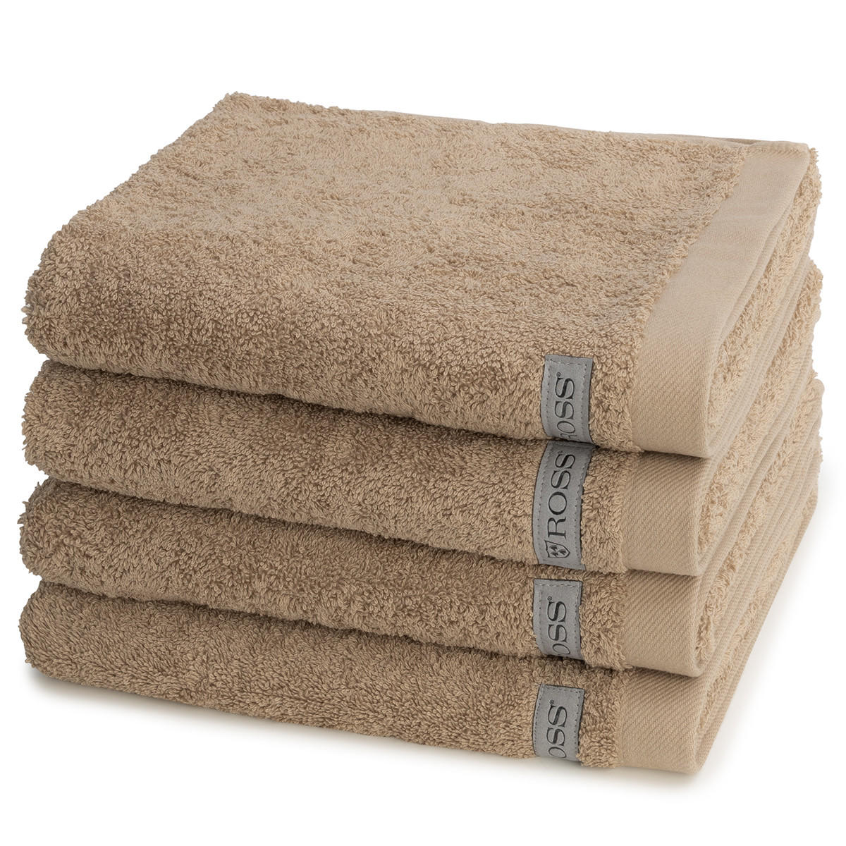 HANDTUCH Sinfonie 4er-Set - Braun, Textil (50/100cm) - Ross