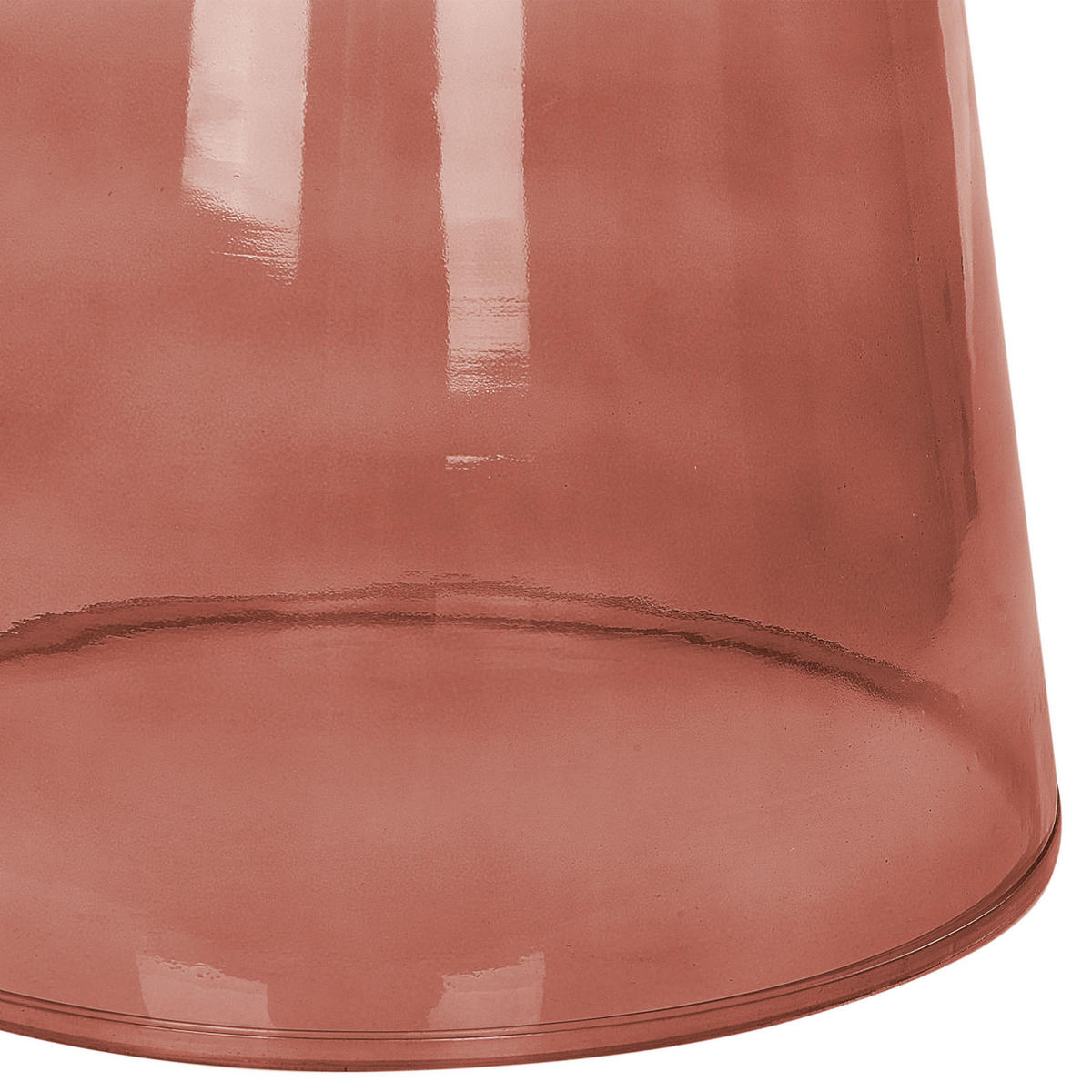BEISTELLTISCH Rot Caldera - Rot, Glas (39/39/40cm) - Beliani