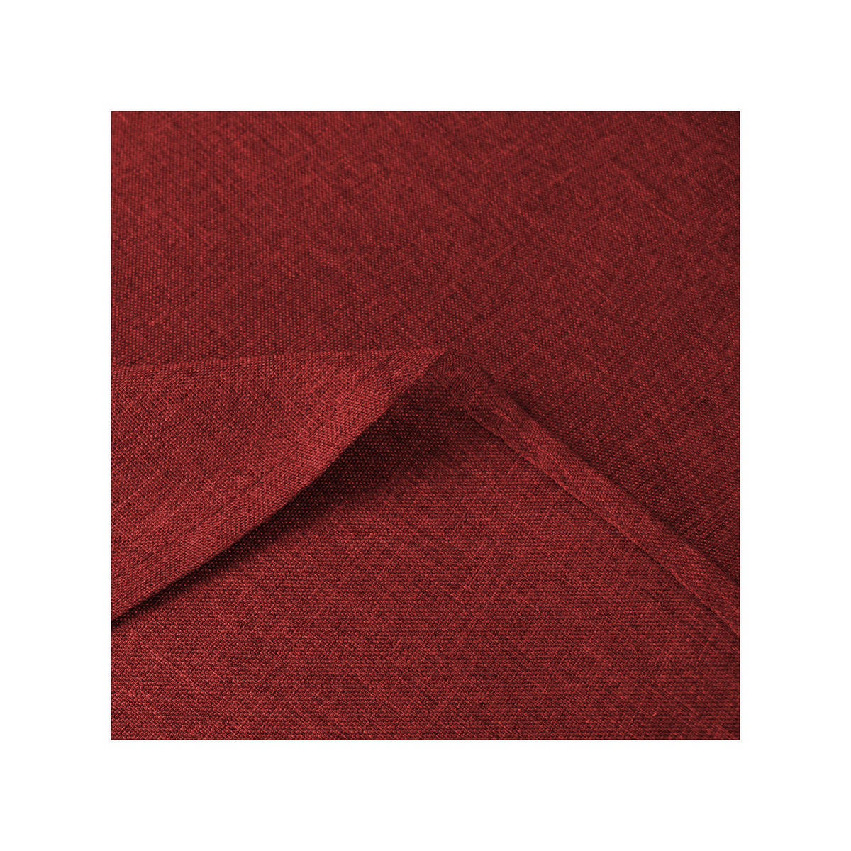 TISCHDECKE Leinenoptik 135/180 cm oval Bordeaux - Bordeaux, Textil (135/180cm) - TiborTex