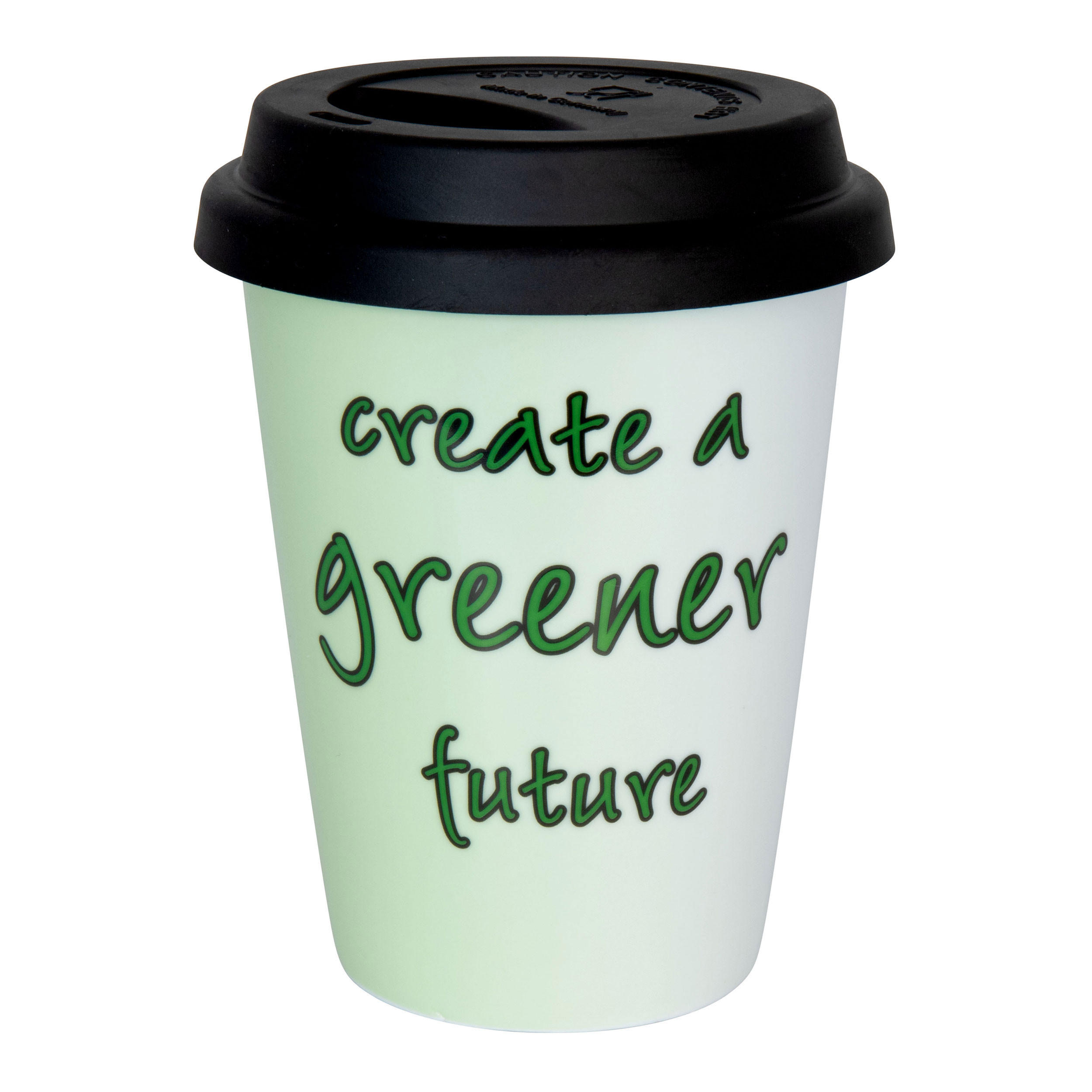 KAFFEEBECHER to go Eco - greener future - Naturfarben, Keramik (0.38L) - Könitz