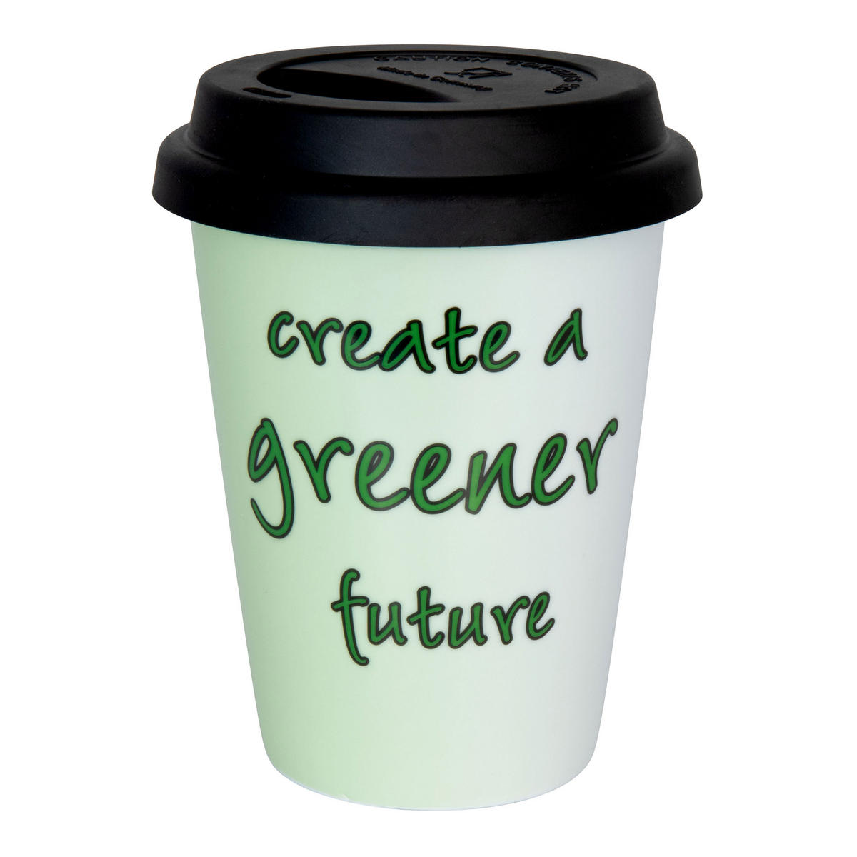 KAFFEEBECHER to go Eco - greener future - Naturfarben, Keramik (0.38L) - Könitz
