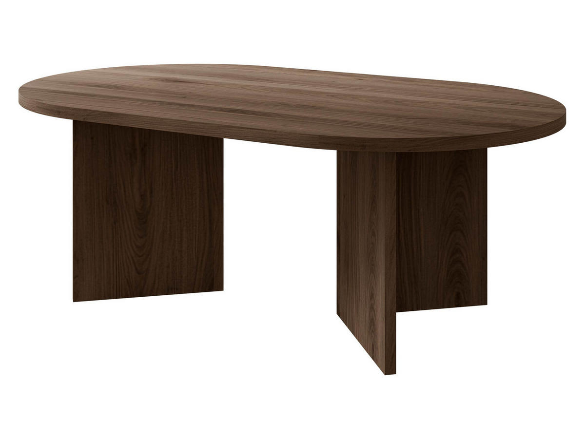 COUCHTISCH Gelizo 22 mm - Nussbaumfarben, Holzwerkstoff (65/110/42cm) - MIRJAN24