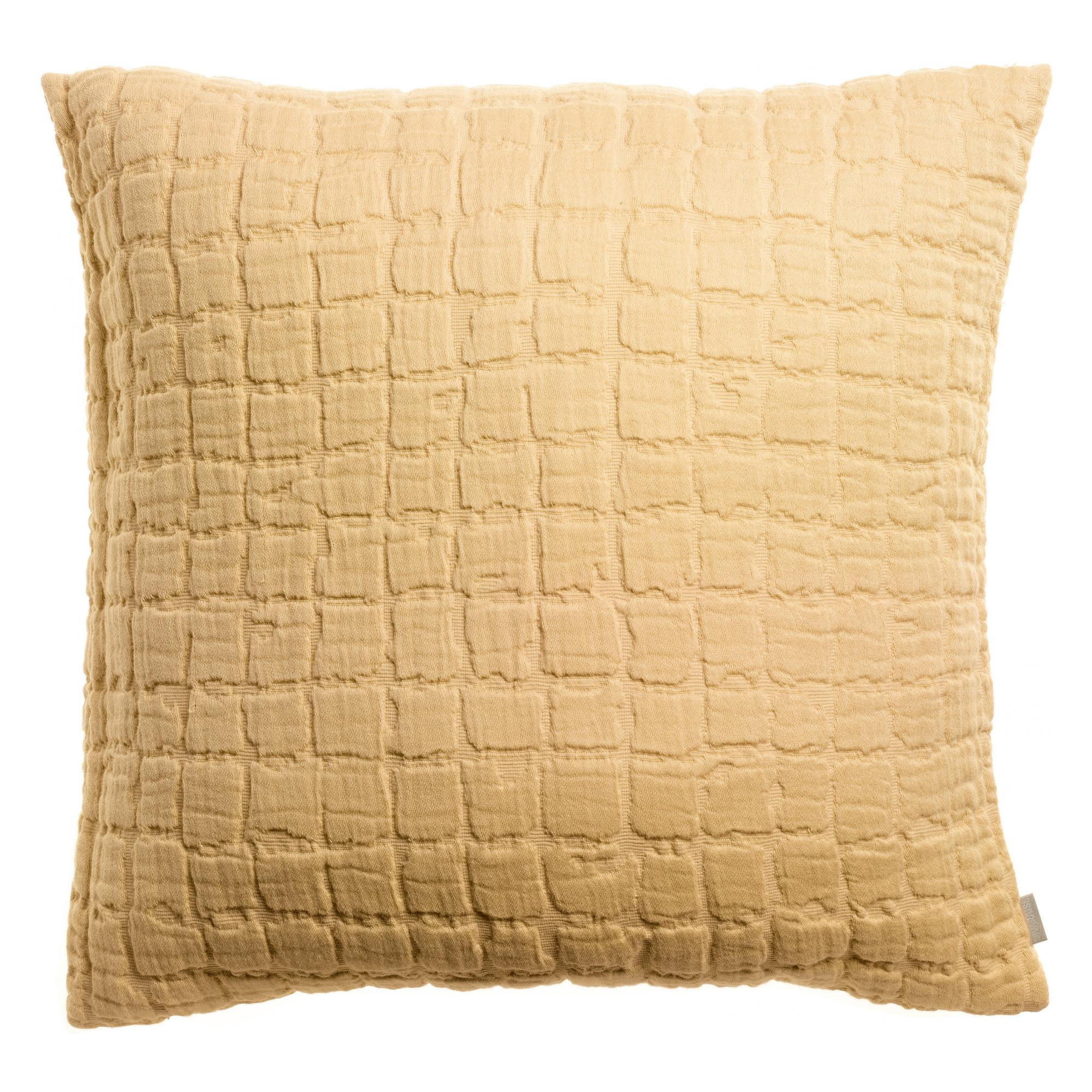 KISSEN Swami sandfarbe 45 x 45 cm - Hellgelb, Textil (45/45cm) - Vivaraise
